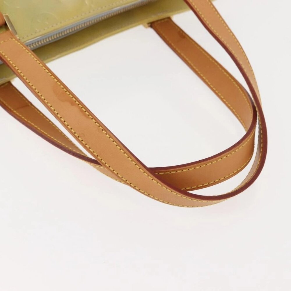 LOUIS VUITTON Monogram Vernis Houston Hand Bag Gris M91053 LV Auth BA7434 - Picture 7 of 16